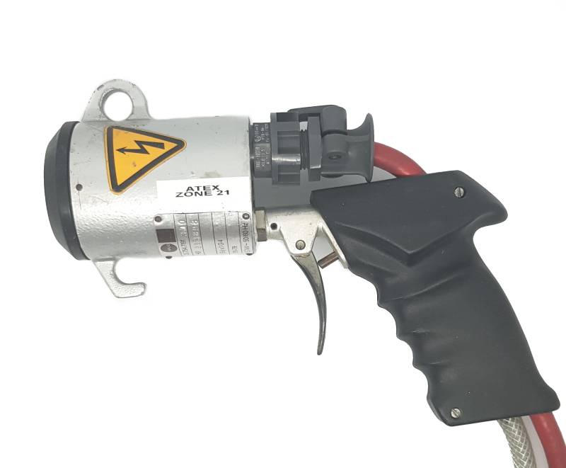 Pistolet pour supprimer électricité statique dans les zones ATEX ou cabine de peinture